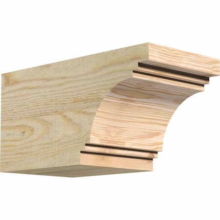 Ekena Millwork Pescadero Rough Sawn Rafter Tail, Douglas Fir, 6"W x 6"H x 12"L RFT06X06X12PEC00RDF